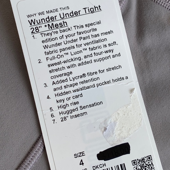 lululemon Wunder Under Tight 28” Mesh - Picture 3 of 4
